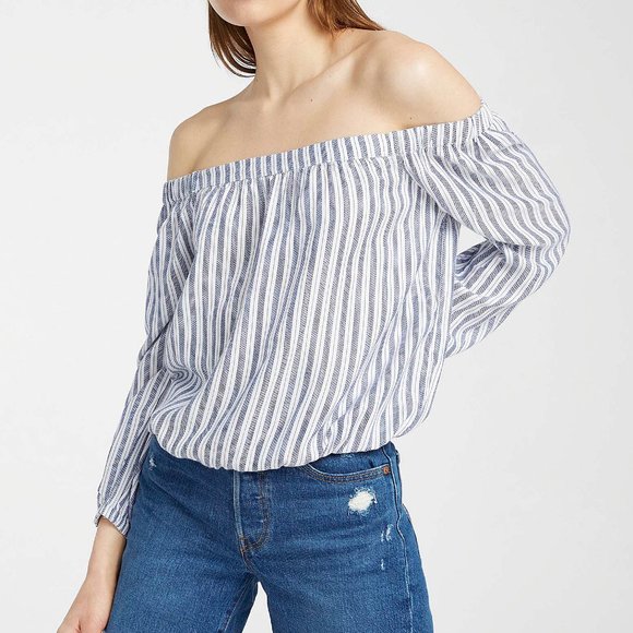 TWIK Small Off the Shoulder Cropped Blouse EUC - Picture 2 of 11